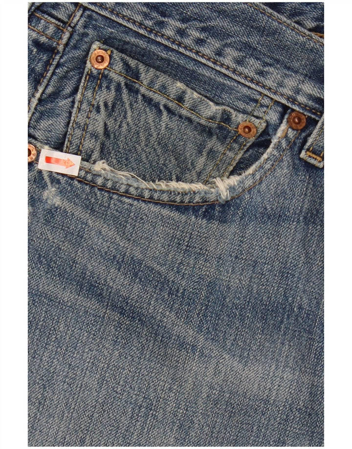 Levi's Uomo 501 Jeans dritti invecchiati W34 L27 Cotone blu