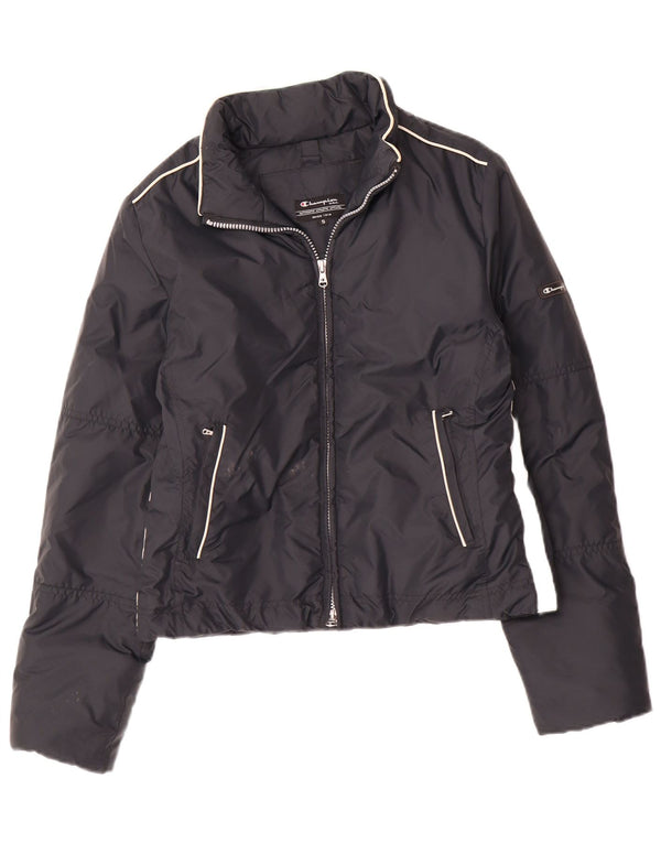 Giacca imbottita con cappuccio da donna Champion UK 10 Small Nera in poliammide