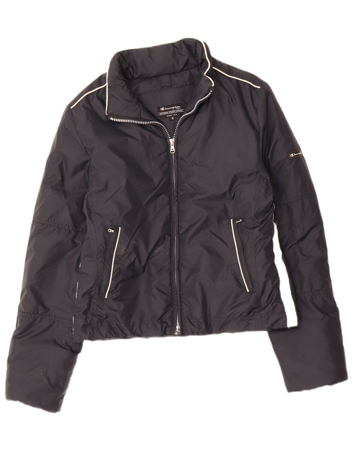 Giacca imbottita con cappuccio da donna Champion UK 10 Small Nera in poliammide