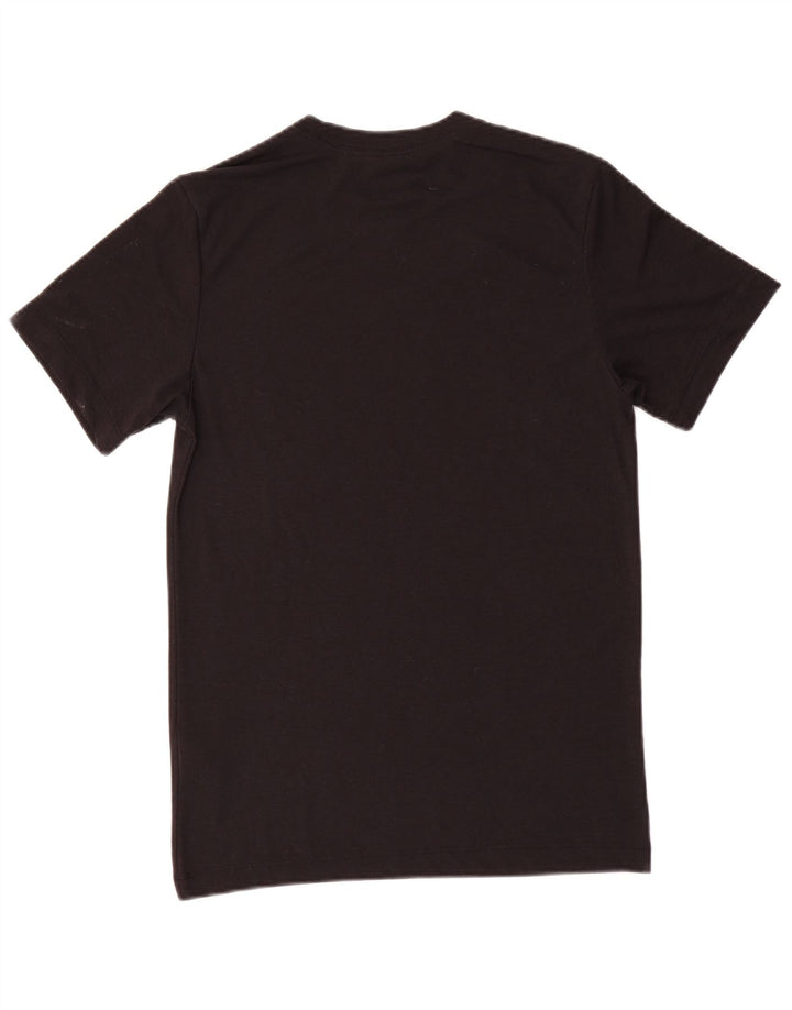 T-shirt grafica NIKE Dri Fit da uomo XS nera in poliestere