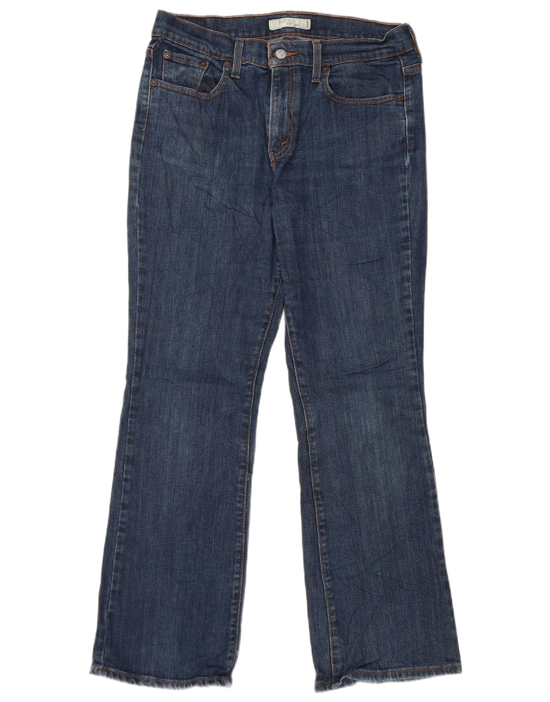 Levi's Donna 515 Bootcut Jeans US 10 Large W32 L30 Cotone Blu