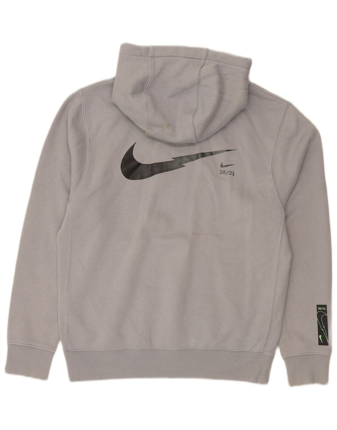 Felpa con cappuccio Nike Standard Fit da uomo, piccola, in cotone grigio