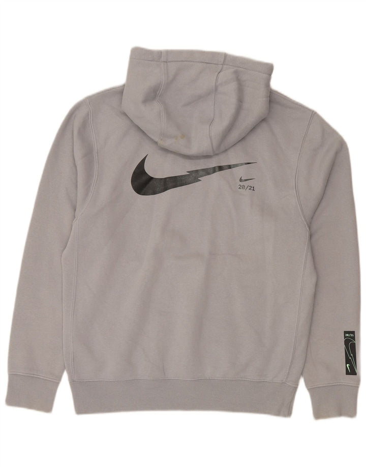 Felpa con cappuccio Nike Standard Fit da uomo, piccola, in cotone grigio