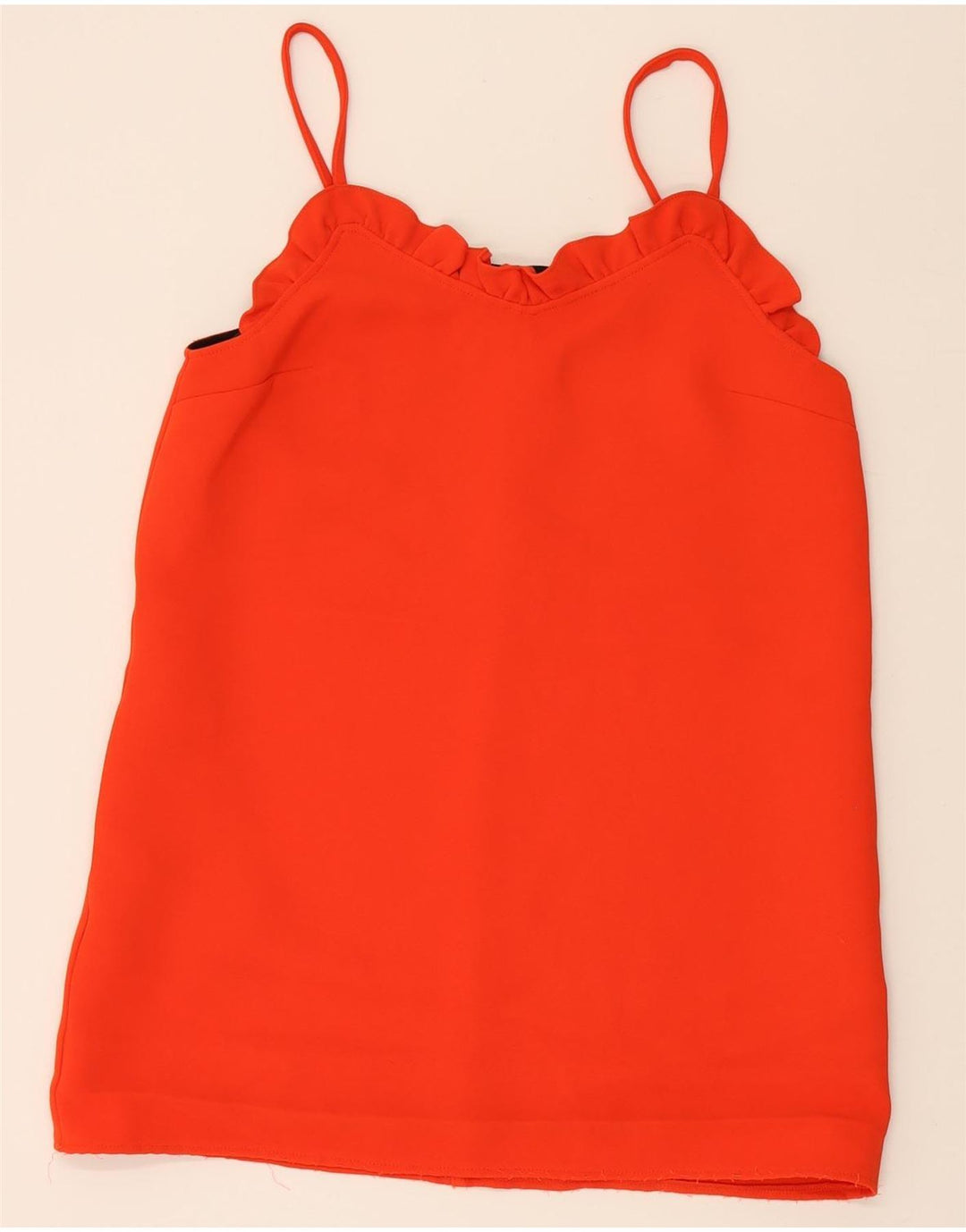 TOPSHOP Womens Sleeveless Blouse Top UK 12 Medium Red Polyester Vintage Topshop and Second-Hand Topshop from Messina Hembry 