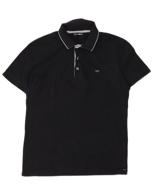 Polo Uomo Gas Large Nera In Cotone