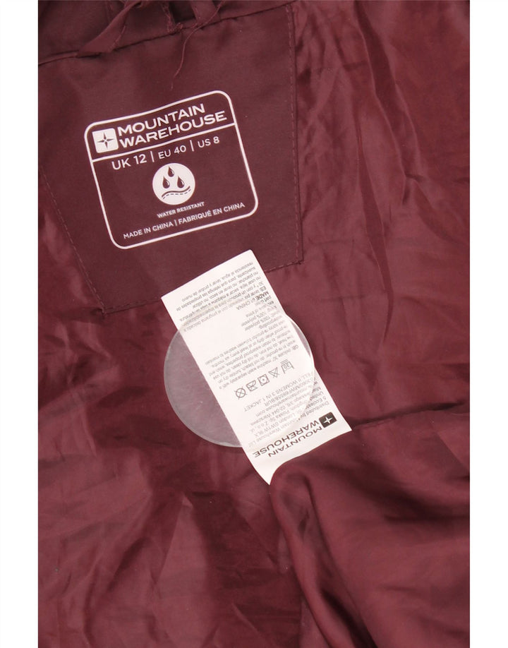 Giacca antipioggia con cappuccio da donna Mountain Warehouse UK 12 Borgogna media