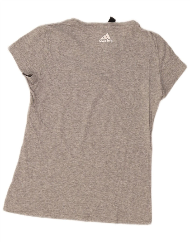Maglietta grafica da donna Adidas Top UK 12 Grigio medio