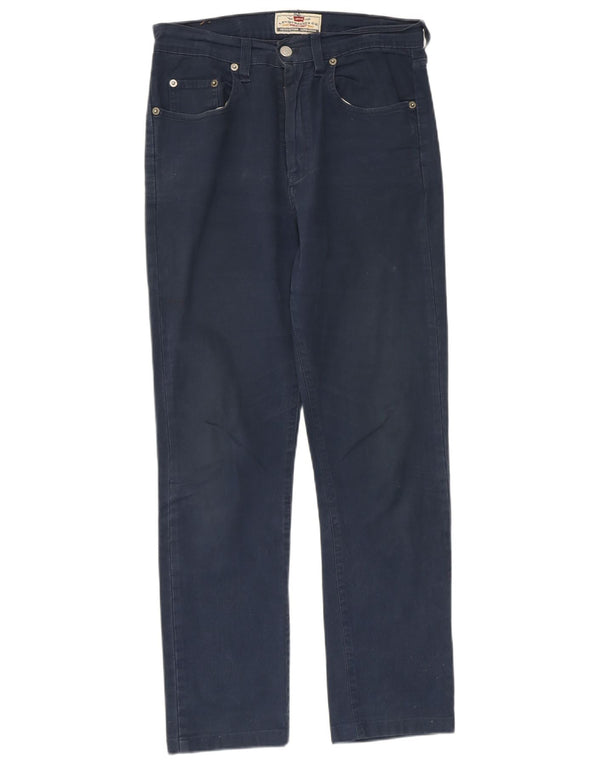 Jeans dritti da donna LEVI'S W31 L27 cotone blu navy