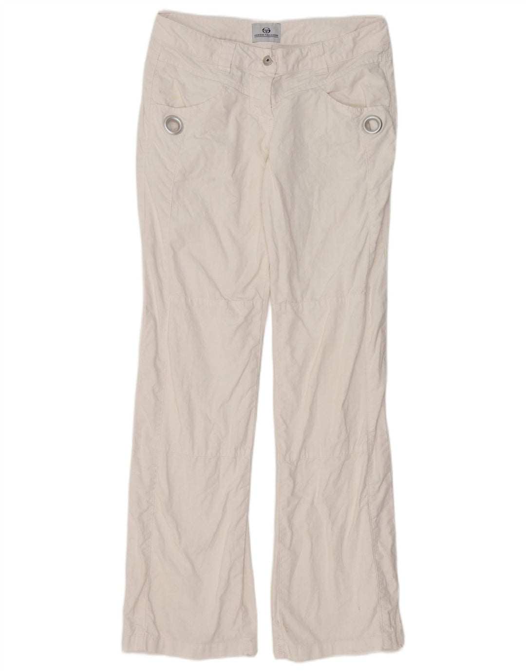 SERGIO TACCHINI Pantaloni casual da donna Bootcut IT 42 Medio W32 L32 Bianco