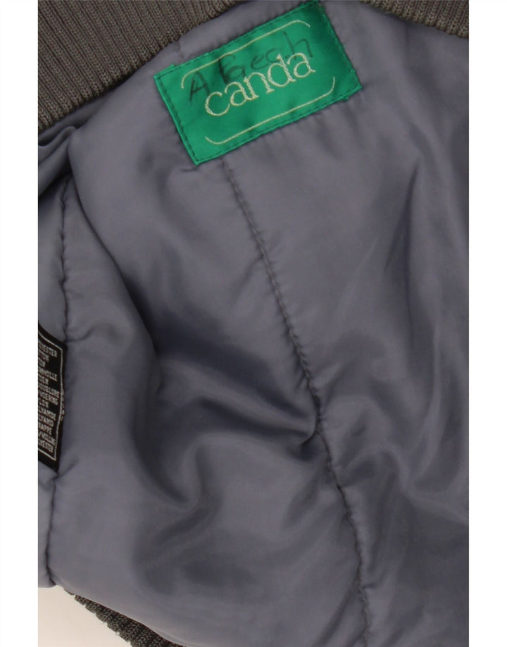 Giubbotto bomber da uomo Canda UK 40 Large in poliestere color block grigio