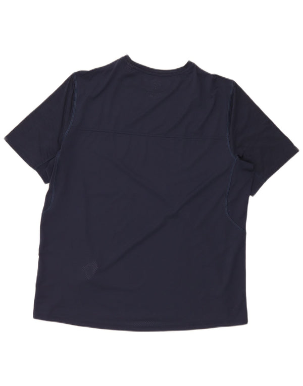 T-shirt da uomo Reebok Top Large in poliestere blu navy