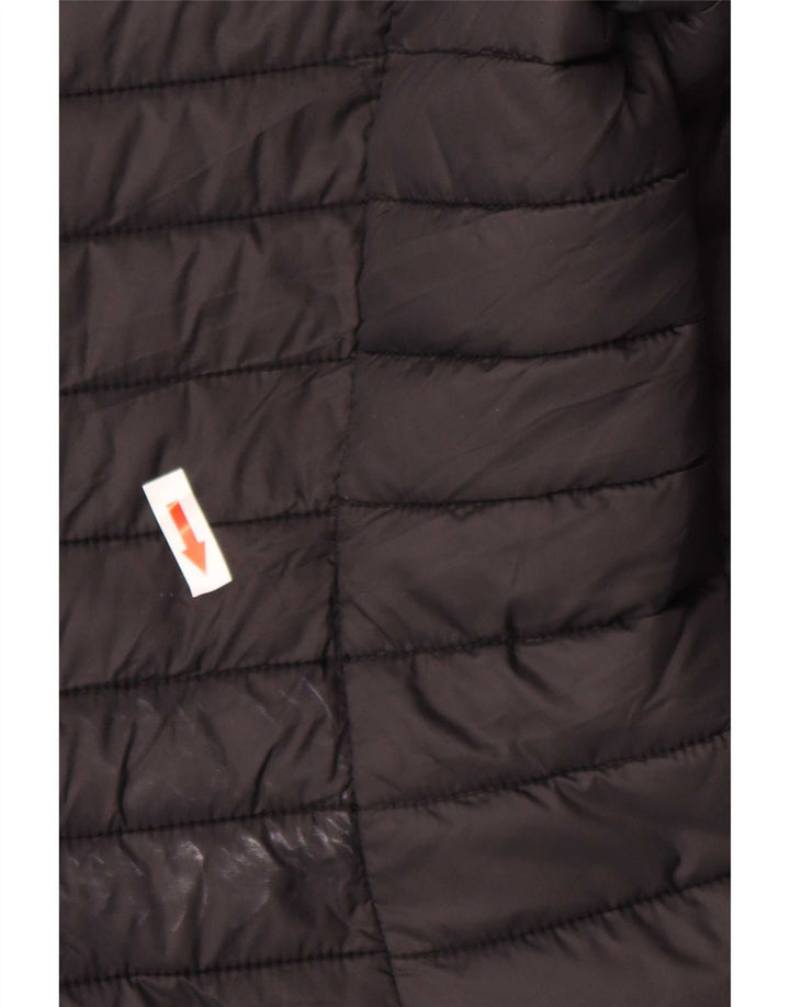 Cappotto imbottito con cappuccio da uomo Joules UK 12 medio nero in poliammide