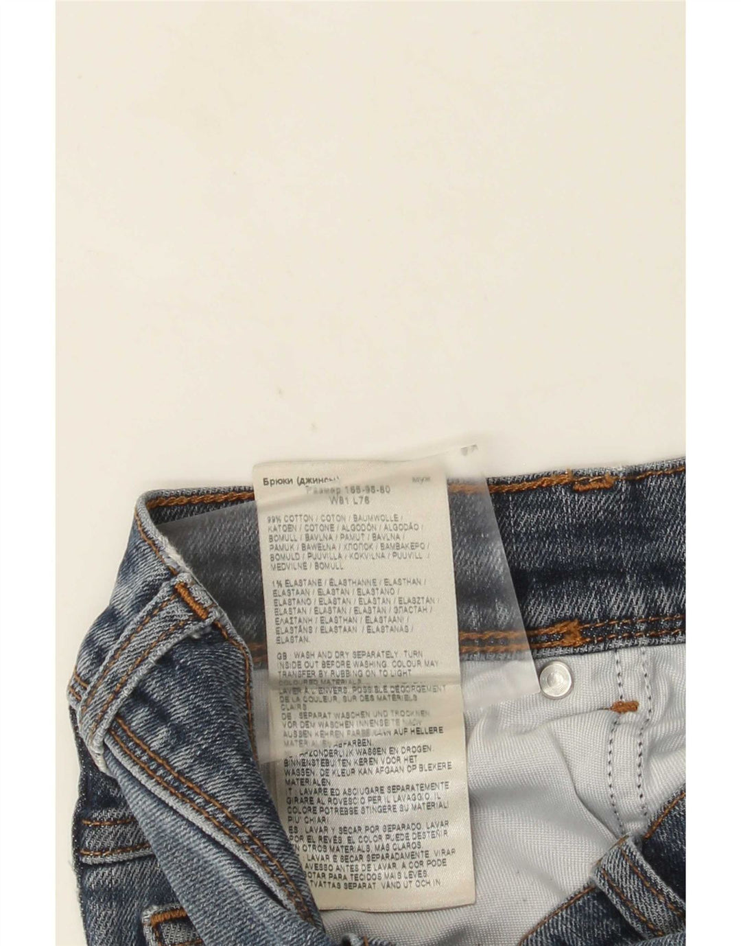 Jeans dritti da uomo Wrangler Texas W32 L30 cotone blu