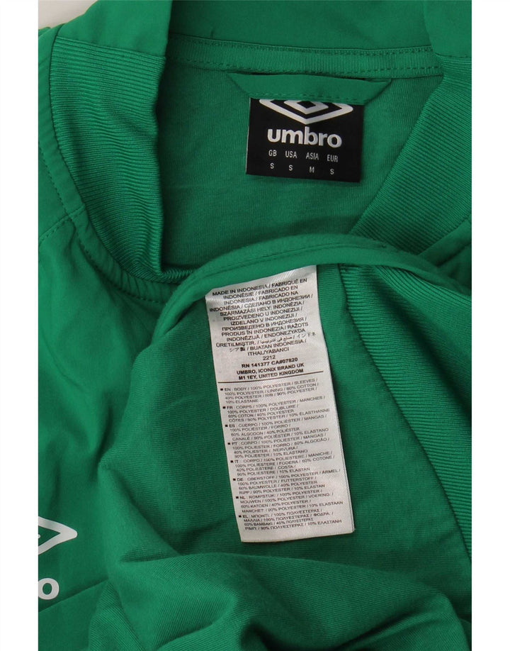 Giacca da ginnastica Umbro da uomo Irlanda, piccola, in poliestere verde