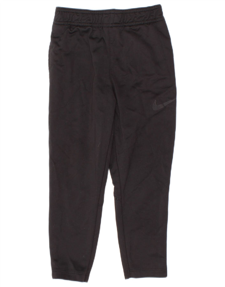 Pantaloni della tuta da ragazzo Nike Dri Fit 3-4 anni XS poliestere nero
