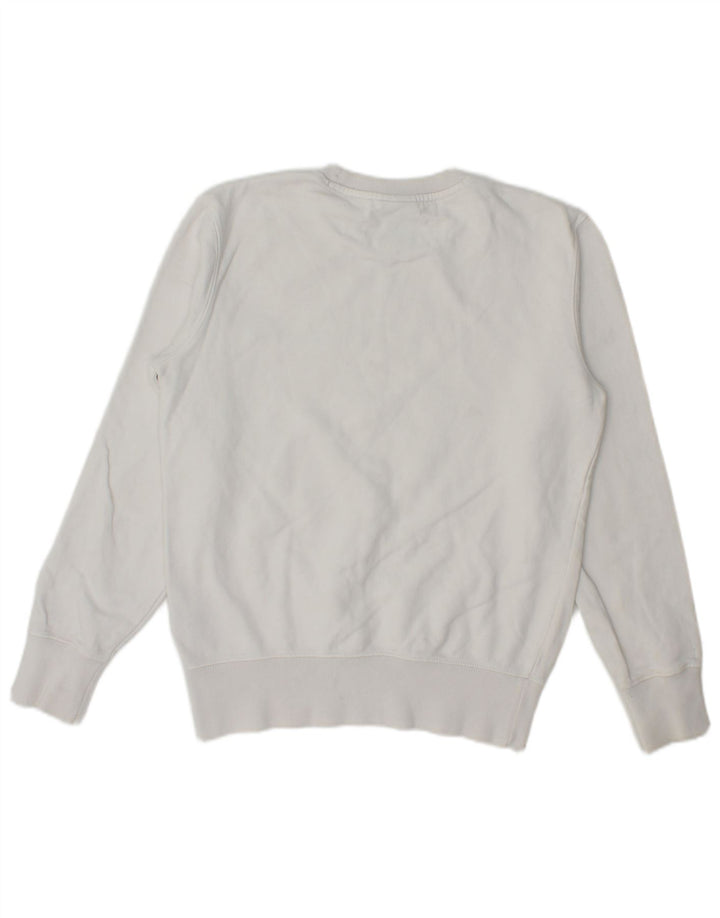 Felpa oversize da donna Champion UK 6 XS cotone bianco