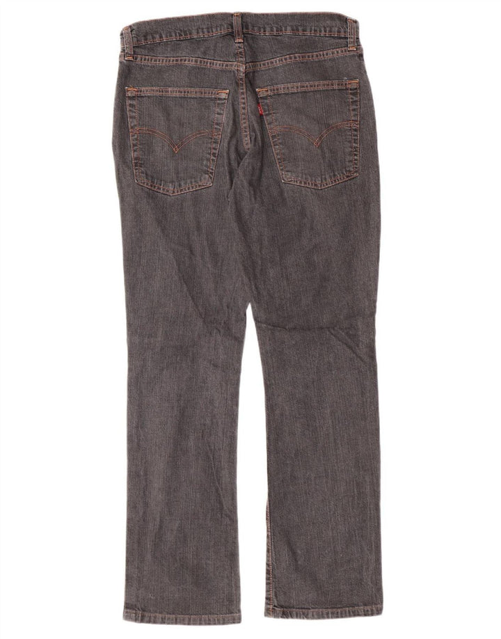 Jeans dritti 525 da donna LEVI'S W32 L30 cotone grigio