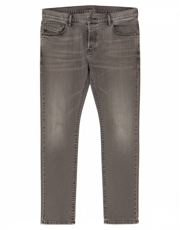 Jeans uomo Diesel D-Yennox affusolati W34 L32 cotone grigio