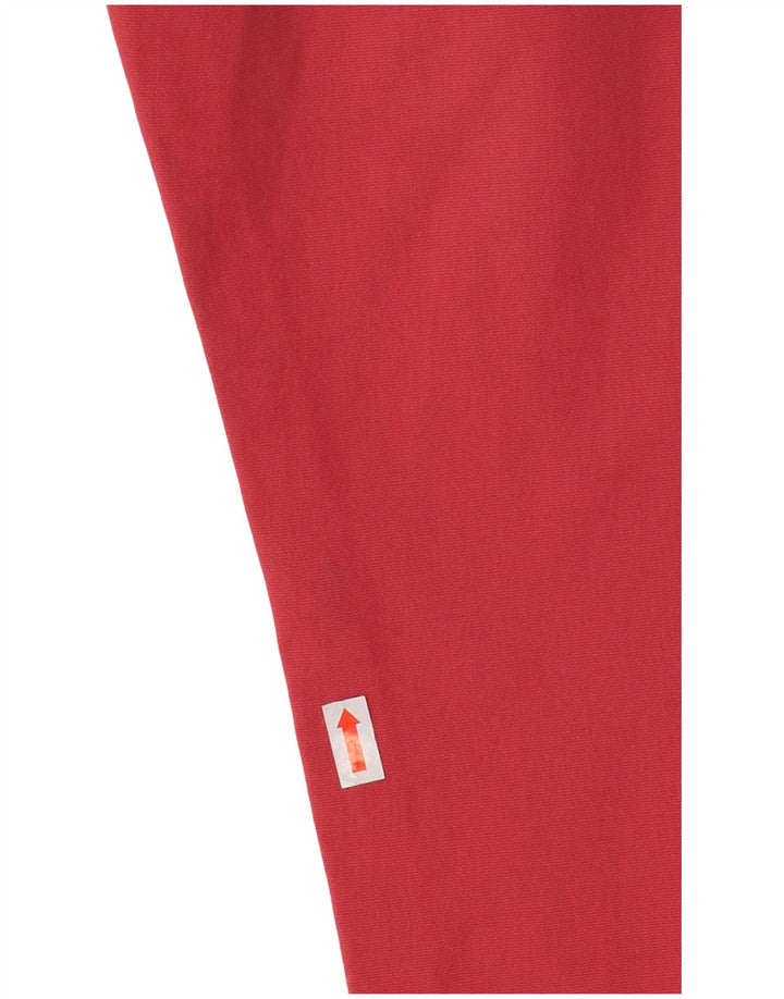 Pantaloni casual dritti da uomo MURPHY & NYE W34 L32 cotone rosso
