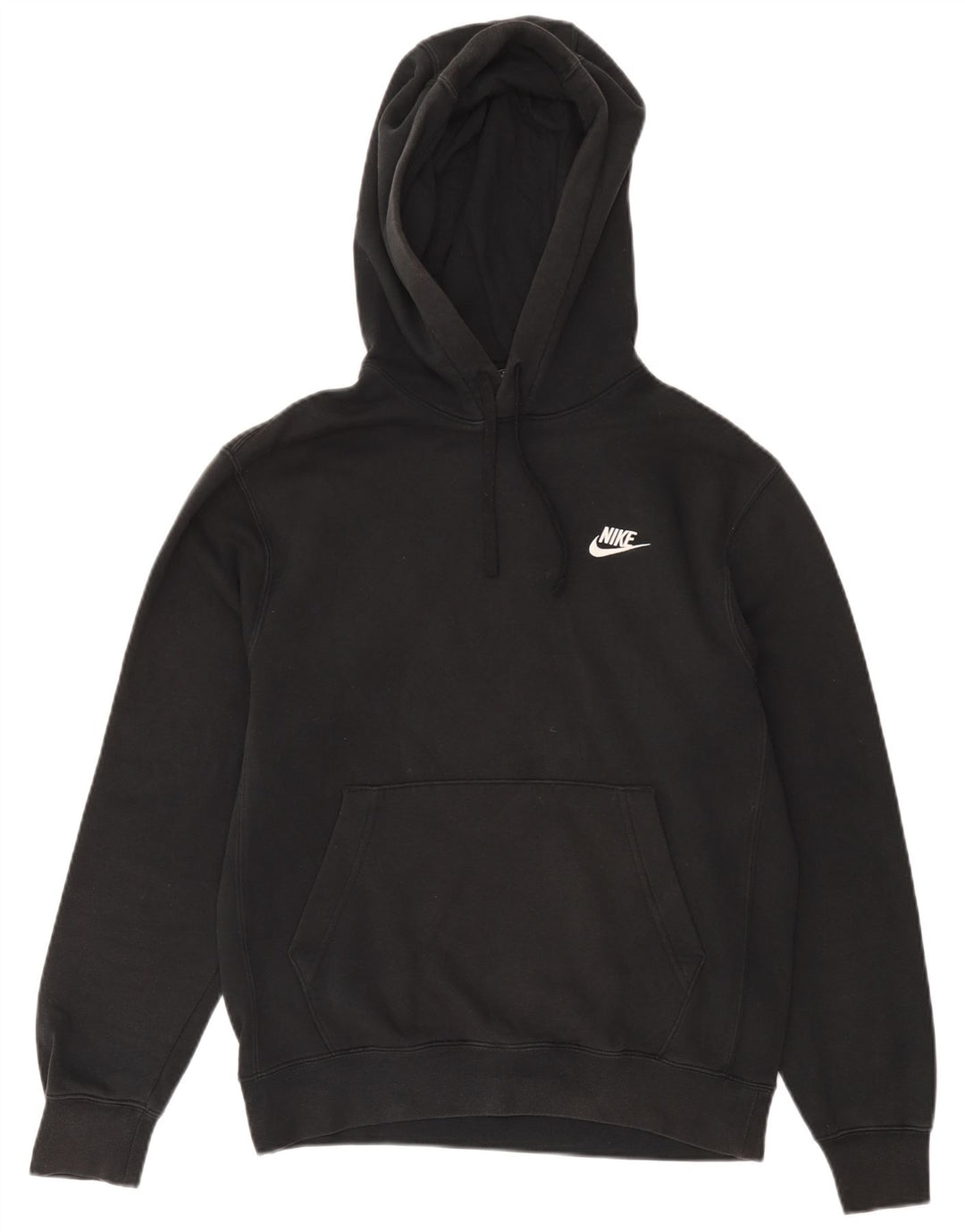 Felpa con cappuccio da uomo Nike Small in cotone nero