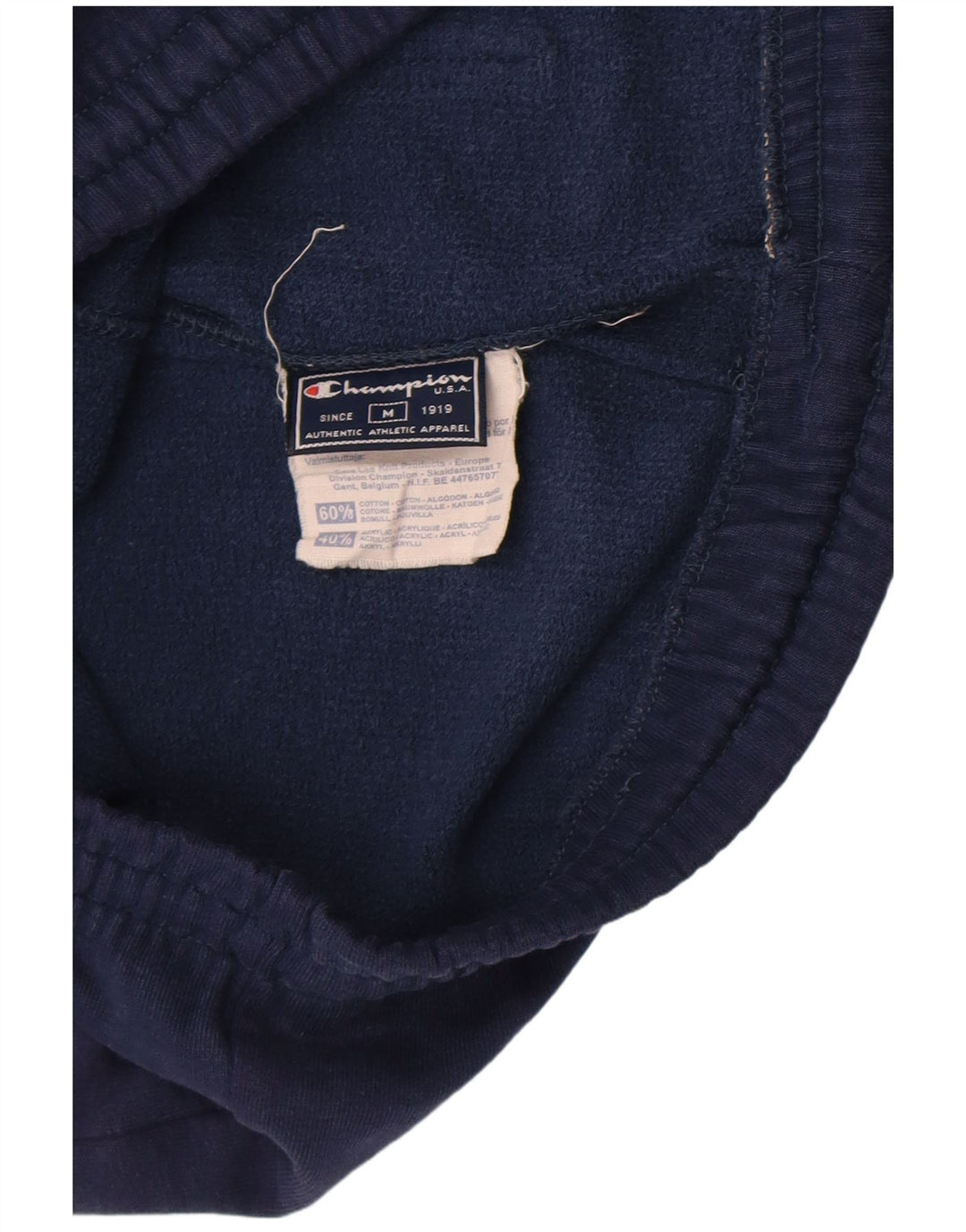 Pantaloni da tuta da uomo Champion in cotone medio blu navy