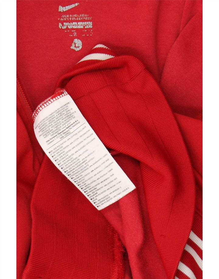 Giacca da tuta da uomo Nike Large rossa in poliestere