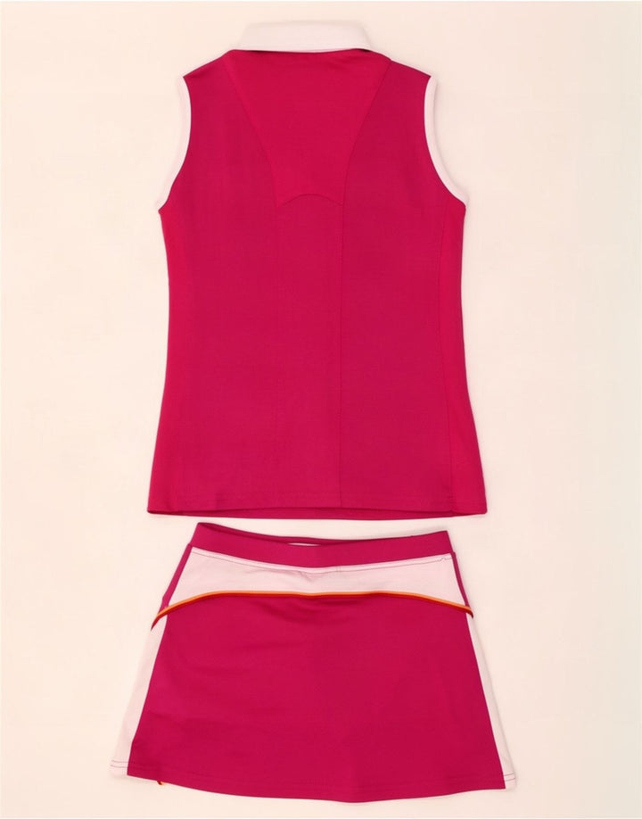 Completo da 2 pezzi senza maniche per ragazze Ellesse, 12-13 anni, in poliestere color block rosa