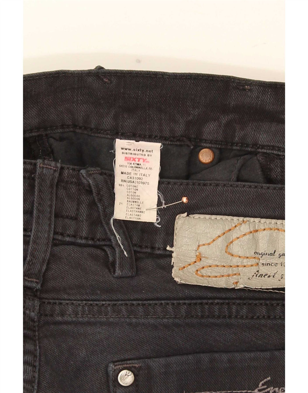 Jeans slim da donna Energie W32 L36 cotone nero