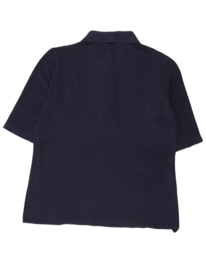 Polo da donna Lacoste taglia 42 grande in cotone blu navy