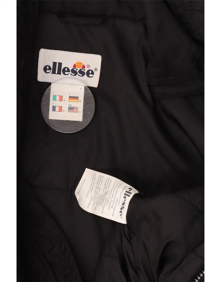 Giacca imbottita oversize da donna Ellesse IT 44 Medium Nero Poliammide
