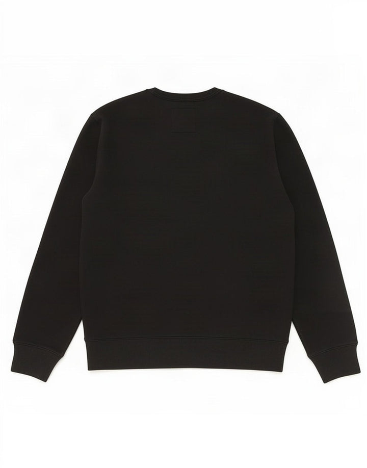 Felpa grafica Hollister da uomo, maglione medio nero