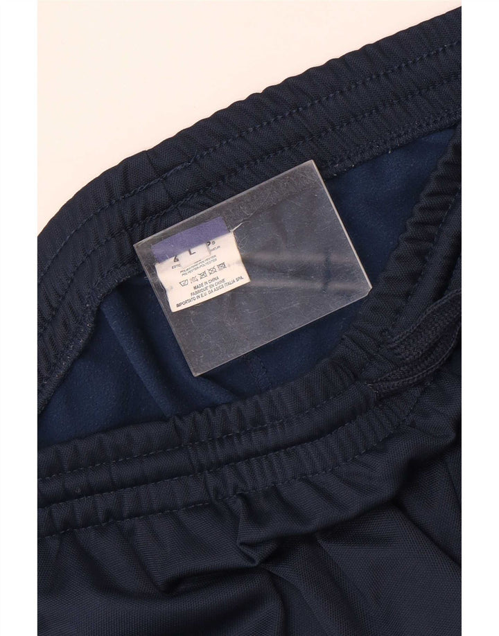 Pantaloni da tuta da uomo Asics grandi in poliestere blu navy