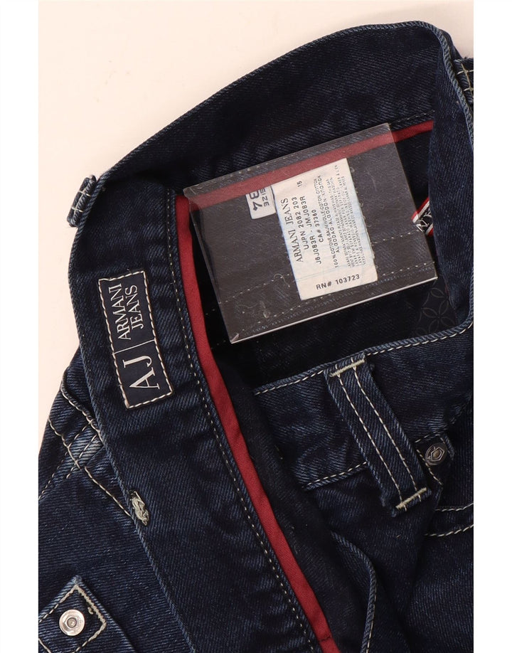 Jeans dritti da uomo Armani W34 L34 cotone blu navy
