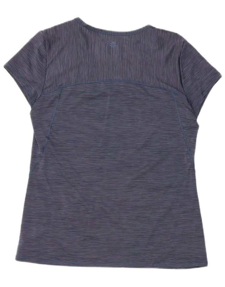 T-shirt da donna ATHLETA Top UK 12 Poliestere screziato medio blu navy
