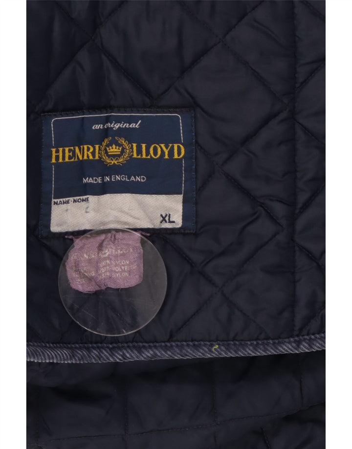 Giacca trapuntata da uomo Henri Lloyd UK 42 XL Nylon blu navy