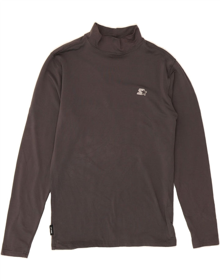 STARTER Mens Top Long Sleeve Small Grey Polyester Classic Vintage Starter and Second-Hand Starter from Messina Hembry 