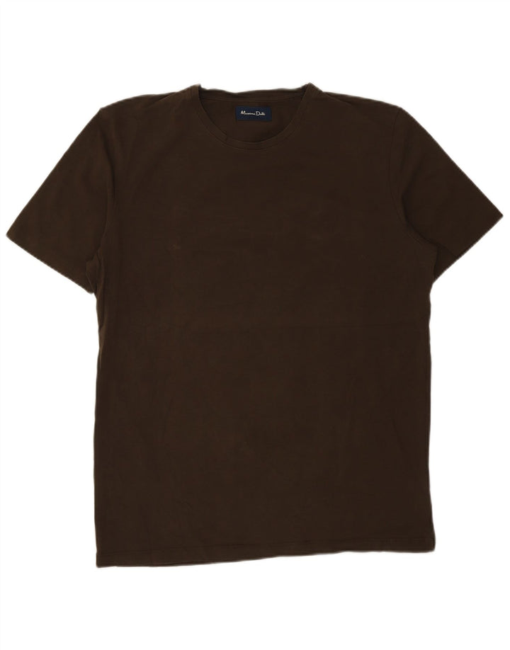 MASSIMO DUTTI T-shirt da uomo grande marrone