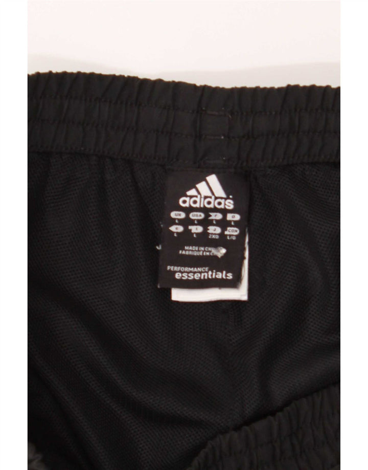 Pantaloncini sportivi Adidas Climalite da uomo grandi in poliestere nero