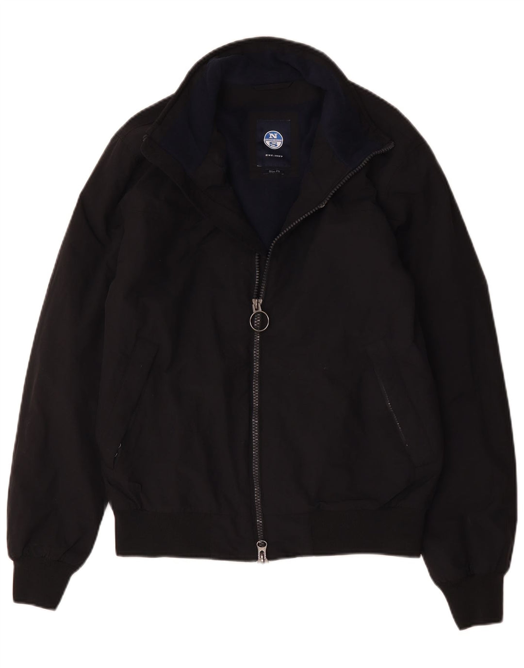 Giubbotto bomber slim fit da uomo North Sails UK 38 medio blu navy in poliammide