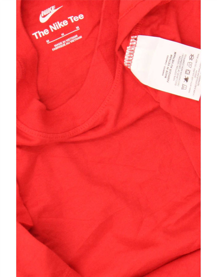 T-shirt grafica da uomo Nike Top in cotone rosso medio