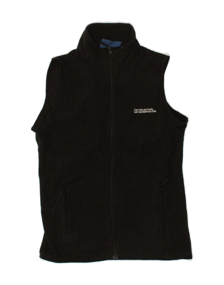 MOUNTAIN WAREHOUSE Womens Fleece Gilet UK 8 Small Black Polyester Vintage Mountain Warehouse and Second-Hand Mountain Warehouse from Messina Hembry 