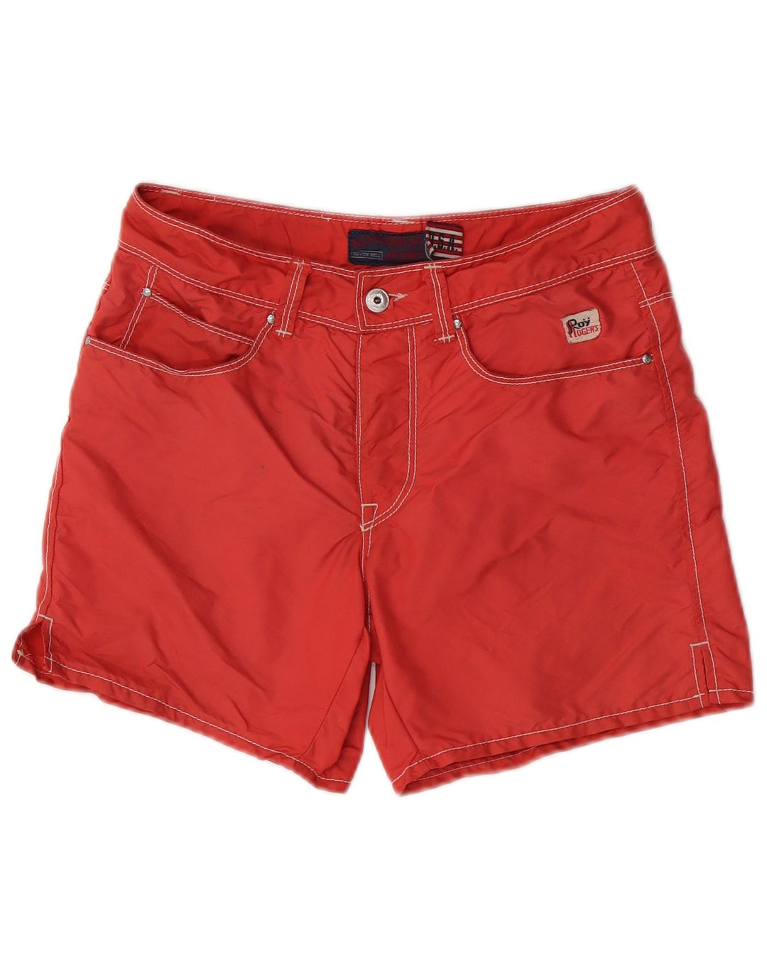 Pantaloncini da bagno da donna Roy Rogers W29 Small rosso in poliammide