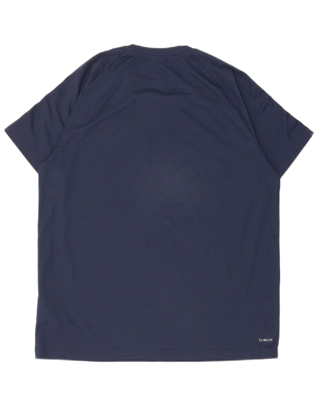 T-shirt Adidas Climalite da uomo Top XL in poliestere blu navy