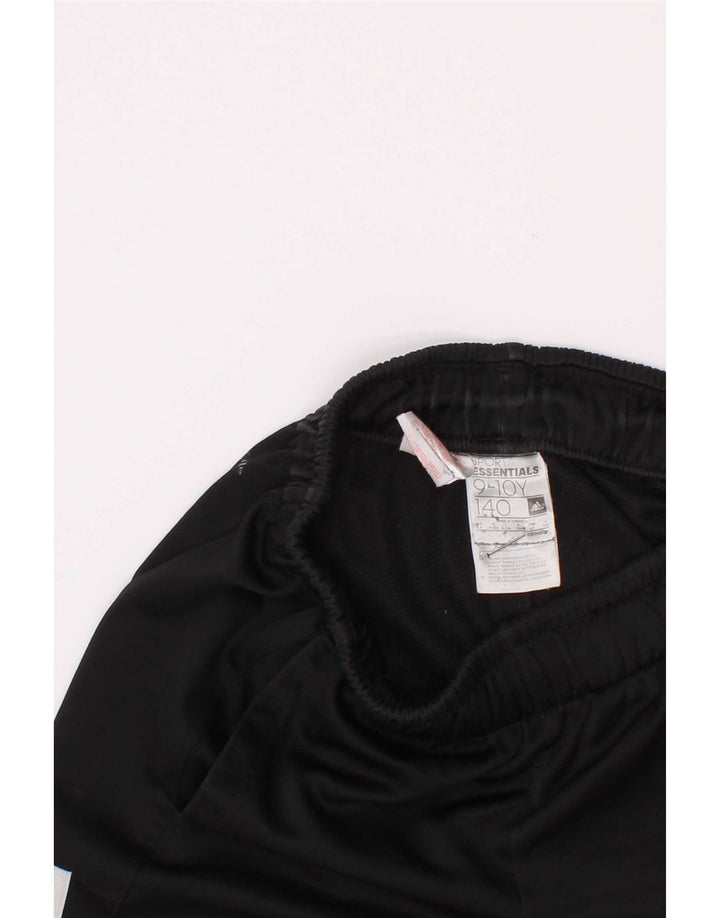 Pantaloncini sportivi Adidas Climalite da ragazzo 9-10 anni in poliestere nero