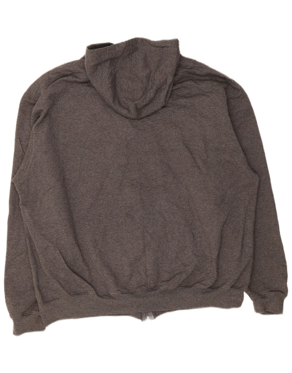 Maglione con cappuccio e zip da uomo Champion 2XL cotone grigio