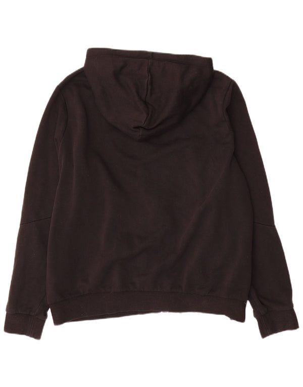Felpa con cappuccio e zip grafica da donna Puma UK 18 XL cotone nero