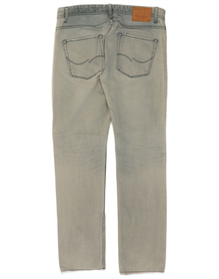 Jack & Jones Uomo Tim Slim Jeans W36 L34 Cotone Blu