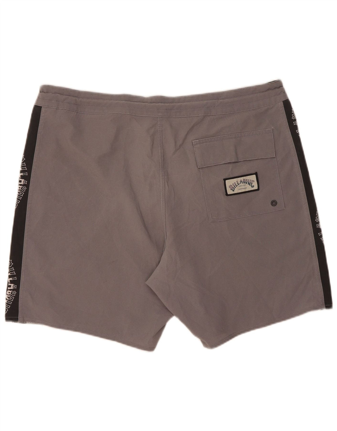 Pantaloncini da bagno grafici da uomo Billabong grandi in poliestere color block grigio
