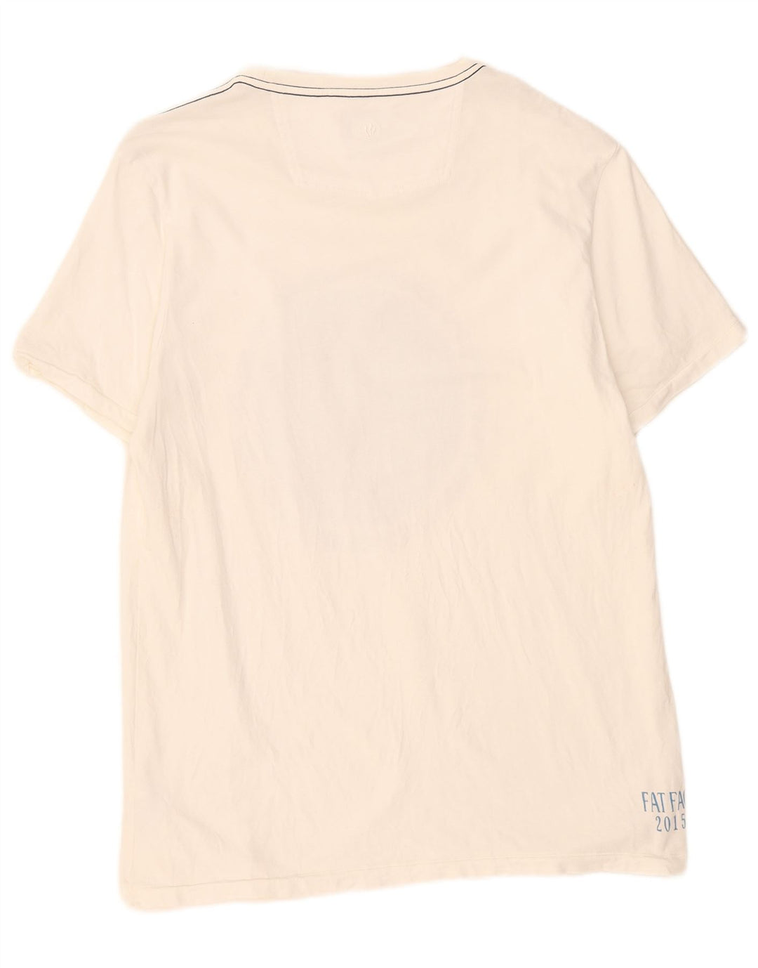 T-shirt grafica da uomo Fat Face Top grande in cotone bianco
