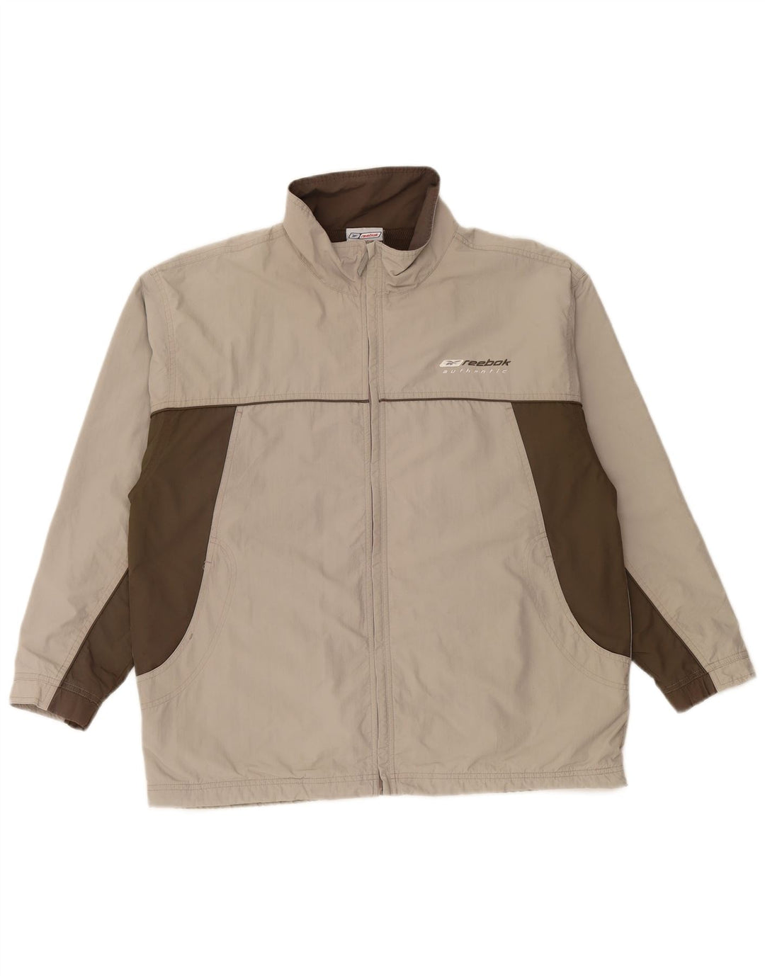 Giacca da ginnastica REEBOK da uomo, vestibilità ampia, XS, colore grigio